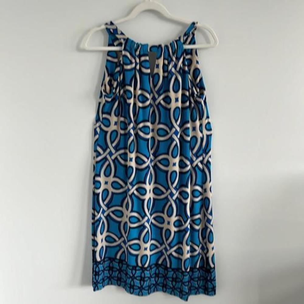 Just…. Taylor halter tie dress geometric shapes stretchy‎ flowy fabric